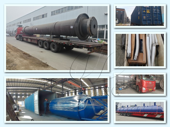 continuous tire rubber powder pyrolysis plant 