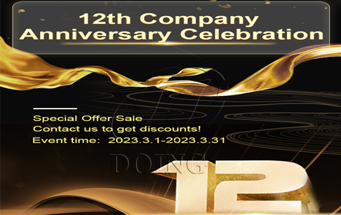 DOING is about to celebrate its 12th anniversary! Special discounts offered for you!