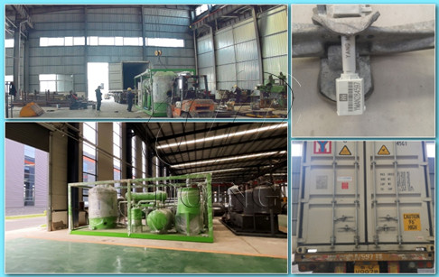 500KG Skid-mounted design waste oil recycling refinery plant delivered to Taiwan, China