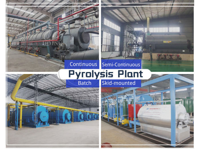 pyrolysis plant types