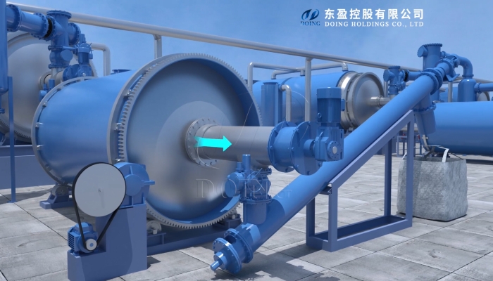 semi-continuous tyre pyrolysis plant for sale