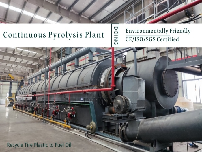DOING continuous waste tyre pyrolysis machine for sale
