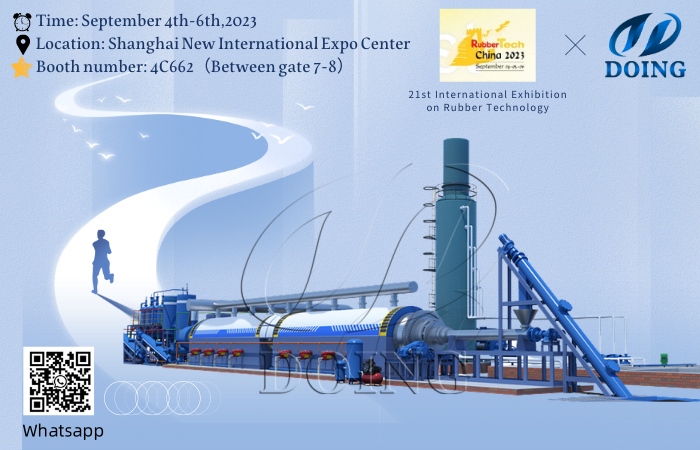 rubber pyrolysis plant manufacturer exhibition