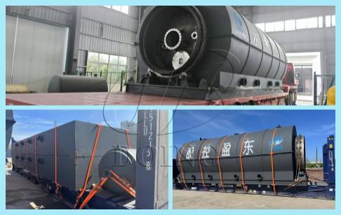 Two sets of oil sludge pyolysis machines were shipped to Colombia