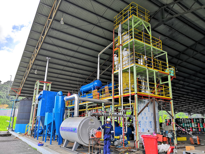 waste oil refining plant