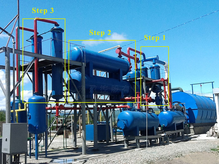 pyrolysis plant cooling system