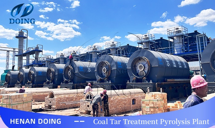 coal tar treatment pyrolysis plant