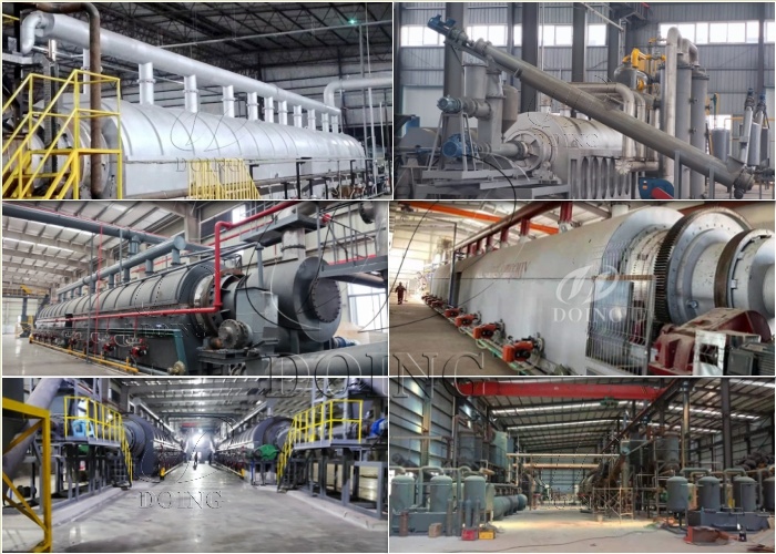 fully continuous pyrolysis plant