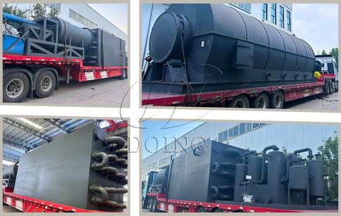 2 sets of 15 tons waste management pyrolysis plants have been sent to uzbekistan