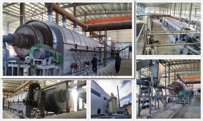continuous tire pyrolysis plant project cases