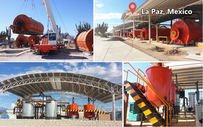 DOING waste tire pyrolysis plant in Mexico