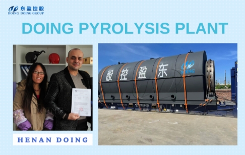 Romania successfully installed waste tire recycling pyrolysis machine
