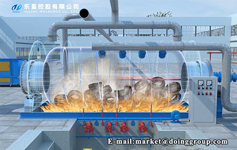 What fuel can we use to fire the reactor of pyrolysis plant?