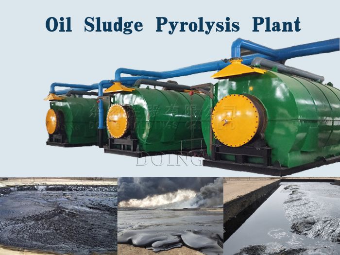 DOING oil sludge pyrolysis machine for sale