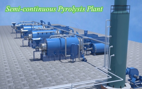 Singapore customer orders 15 tons of semi-continuous tire pyrolysis plant