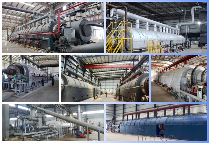 continuous solid waste pyrolysis plant project