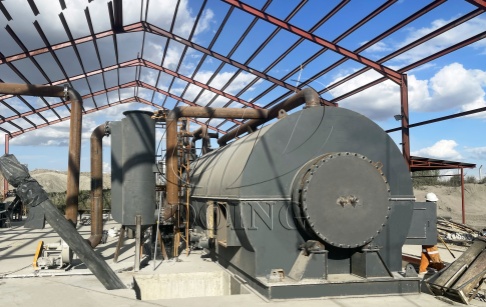 DY-15TPD Waste Tire Recycling Pyrolysis Plant in Kenya Display Video