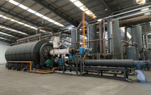 Hazardous waste disposal pyrolysis plant installed in China