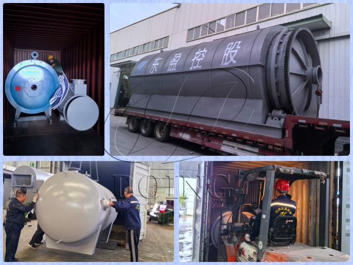 Pyrolysis distillation equipment shipped to Ecuador