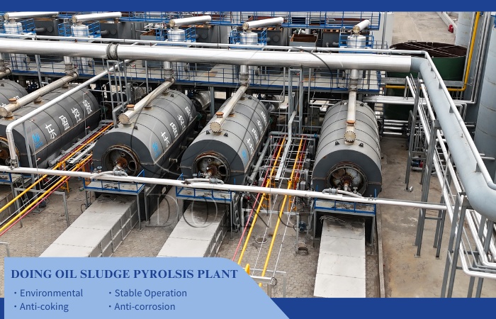 DOING oil sludge treatment pyrolysis plant for sale