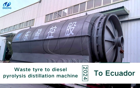 15TPD waste tyre pyrolysis plant and 10TPD waste oil distillation machine were shipped to Ecuador!