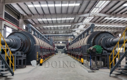 Fully continuous tire pyrolysis machine For Sale in India