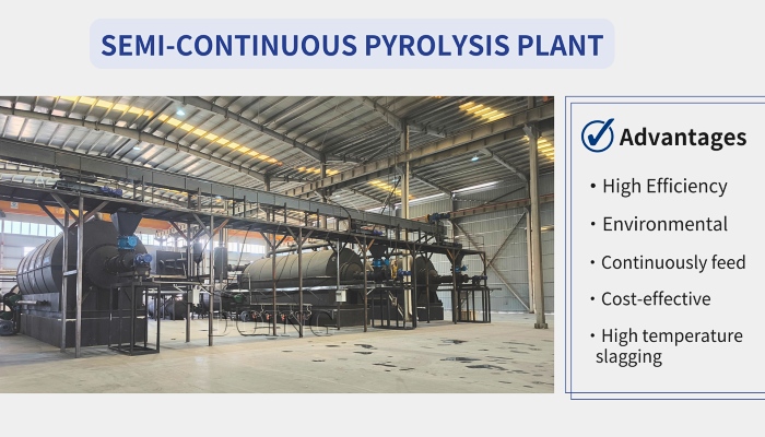 semi-continuous plastic pyrolysis machine