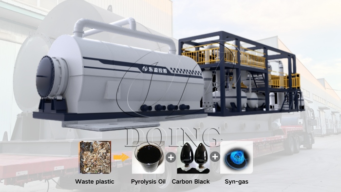  Batch type waste plastic pyrolysis equipment in India