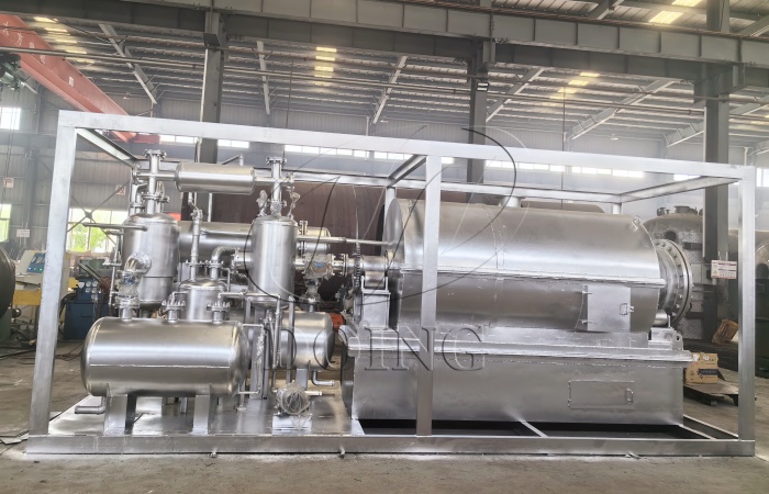 DOING skid-mounted waste to fuel pyrolysis machin