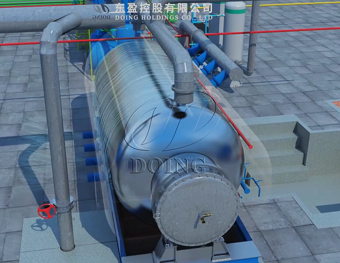 improve the waste tire recycling pyrolysis equipment cooling efficiency