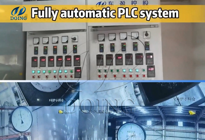 plc control continuous tire to oil recycling line
