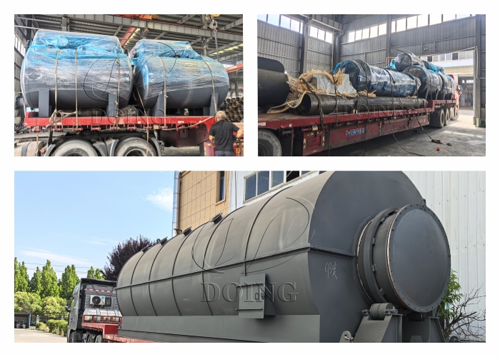 DOING waste plastic pyrolysis apparatus