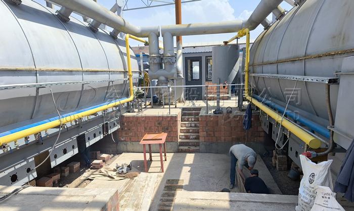 waste tire oil production pyrolysis plant project