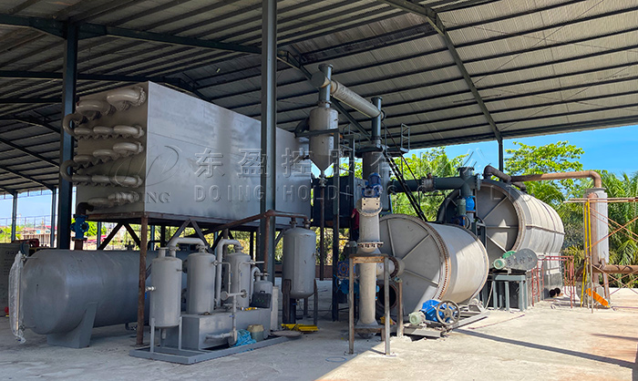 tire pyrolysis oil and carbon black machine