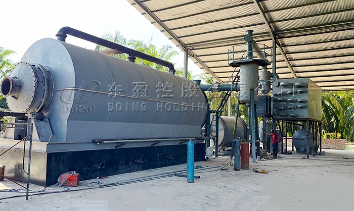 waste tire pyrolysis plant in Indonesia