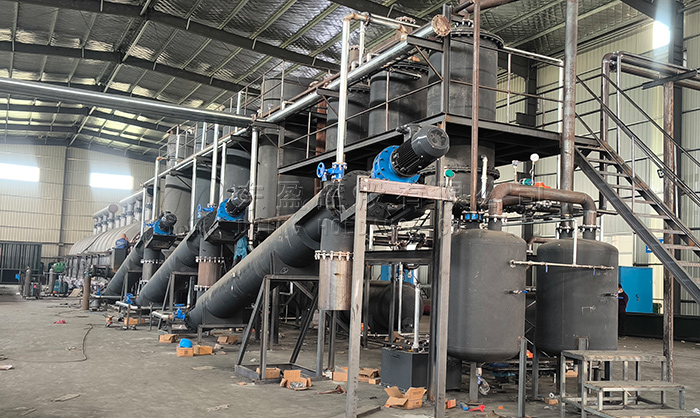 DOING continuous tire powder pyrolysis line