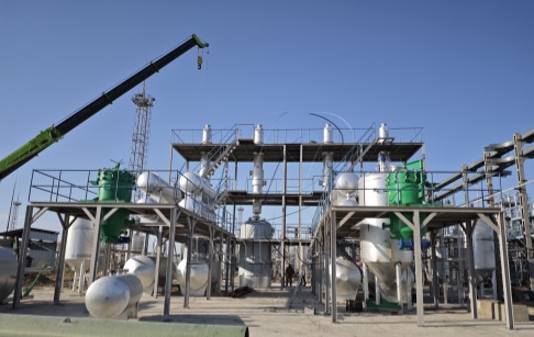 DOING 30 tons of mazut oil distillation equipment project installed in Kazakhstan DOING 30 tons of mazut oil distillation equipment project installed in Kazakhstan