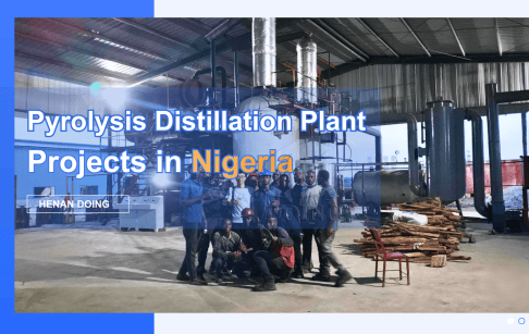 Waste pyrolysis and distillation plant projects installed by DOING in Nigeria