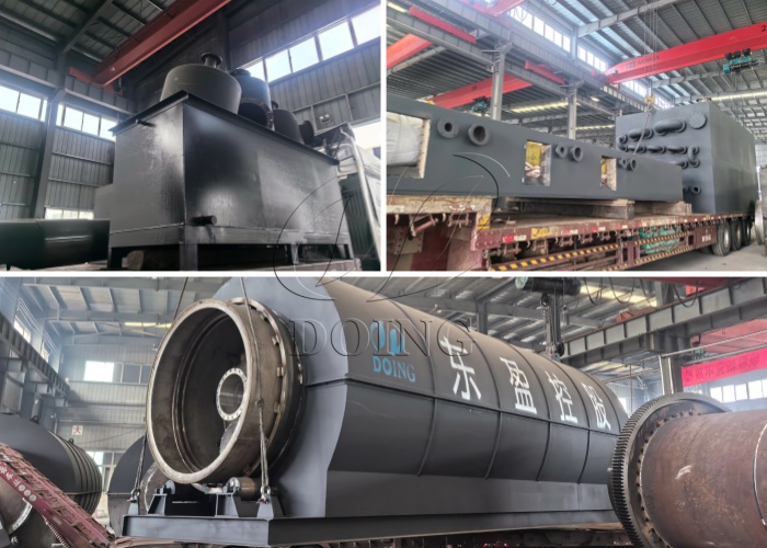 Operation of DOING oily sludge pyrolysis machine in China