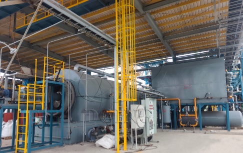 DOING 15TPD Batch Oil Sludge Pyrolysis Machine Installed & Operated Smoothly in China