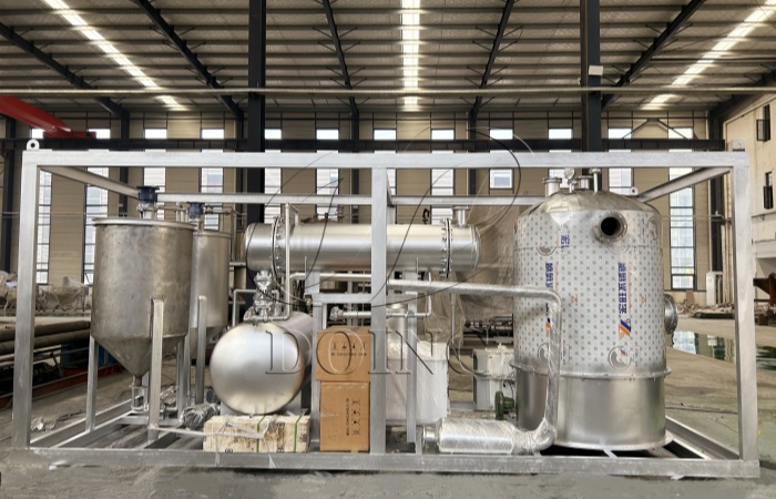 DOING waste plastic to fuel unit