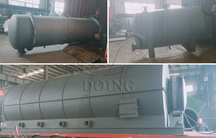 DOING plastic to fuel pyrolysis equipment to India 