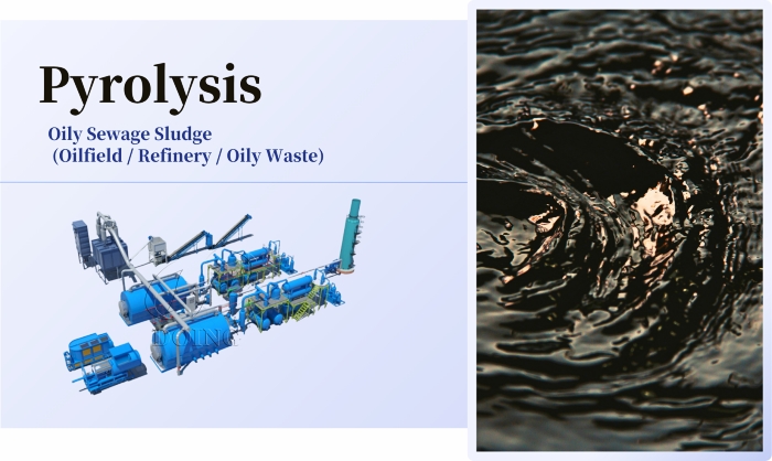 sewage oily sludge pyrolysis machine