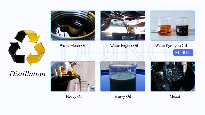 waste oil diesel distillation refining plant