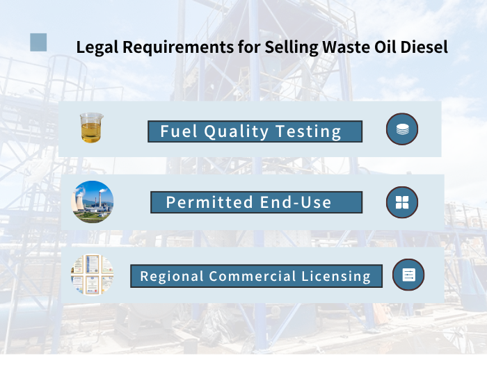  waste oil generated diesel equipment