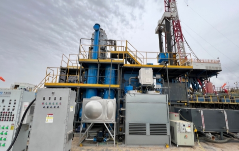 DOING ECO Electric Heating Pyrolysis Machine for Oil-Based Drilling Cuttings Successfully Commissioned in Inner Mongolia, China