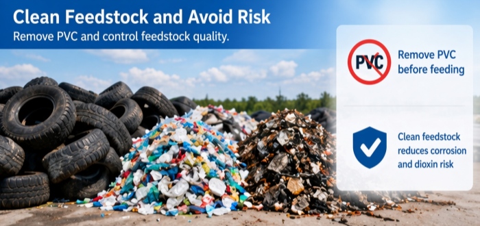 Waste to energy pyrolysis plant