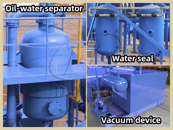 Pyrolysis plant safety system