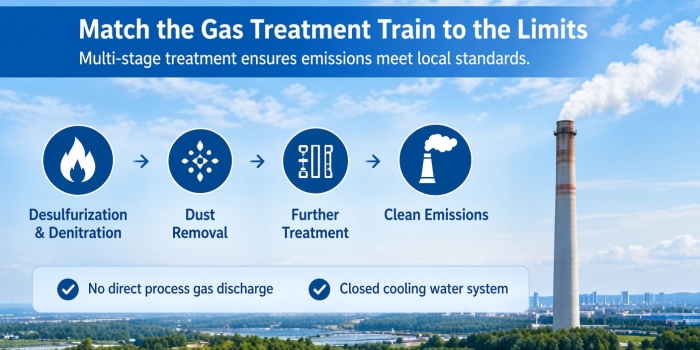 Pyrolysis gas treatment system