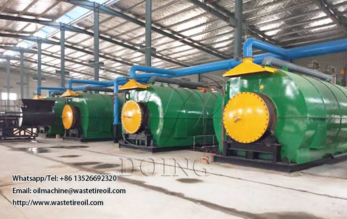 batch waste plastic pyrolysis machine